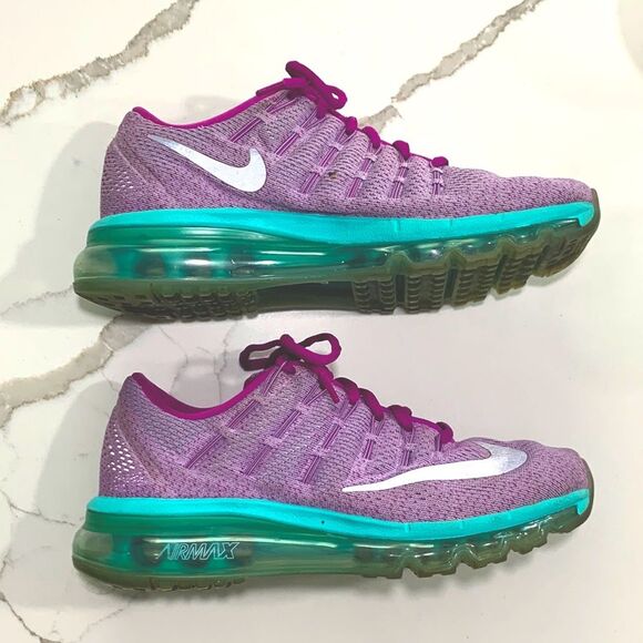 Nike AirMax | Girls Athletic Purple Pink Shoes Sneakers Air Max Size 5.5Y - Picture 3 of 8